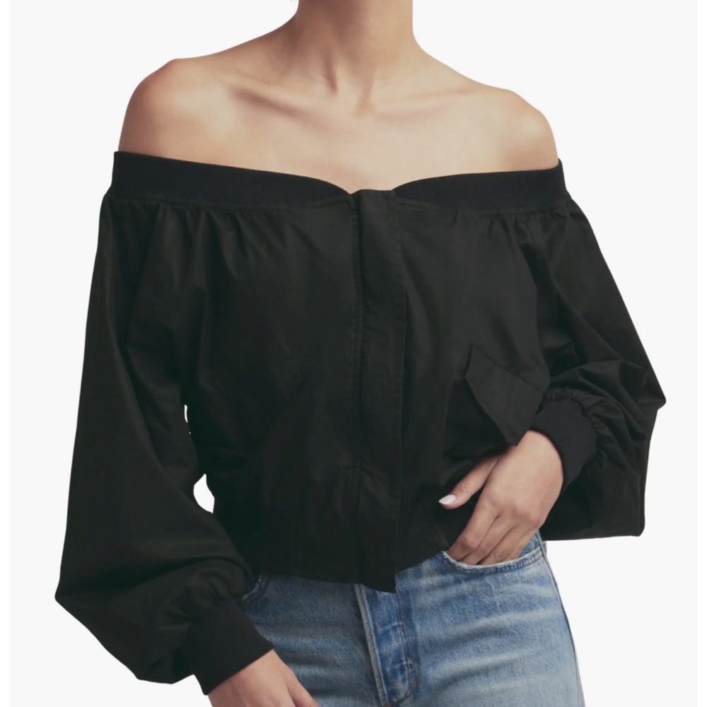NWT Favorite Daughter Alt Bomber black light jacket